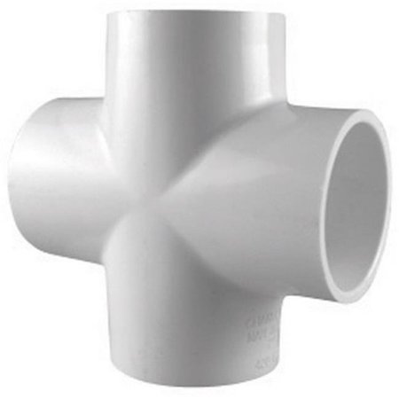 CHARLOTTE BATH Charlotte PVC 02410 0600 0.75 in. Pipe Cross 45856